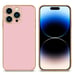 Coque pour Apple iPhone 14 PRO en Glossy Rose - Or Housse de protection Étui en silicone TPU flexible et avec protection pour appareil photo