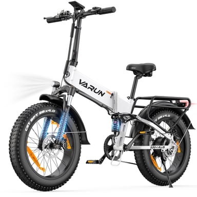 Vélo électrique pliant VARUN S20-2 tout suspendu 20 pouces avec batterie 48 V 13 Ah