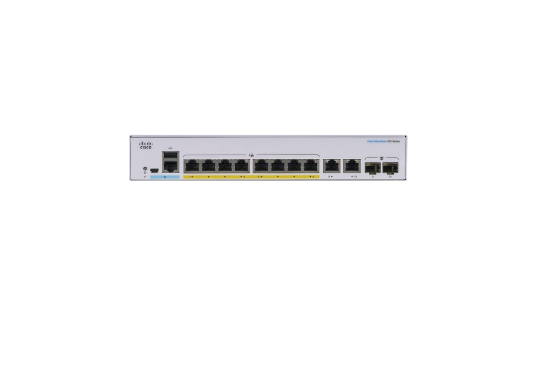 Cisco CBS250 8P E 2G - vue 4