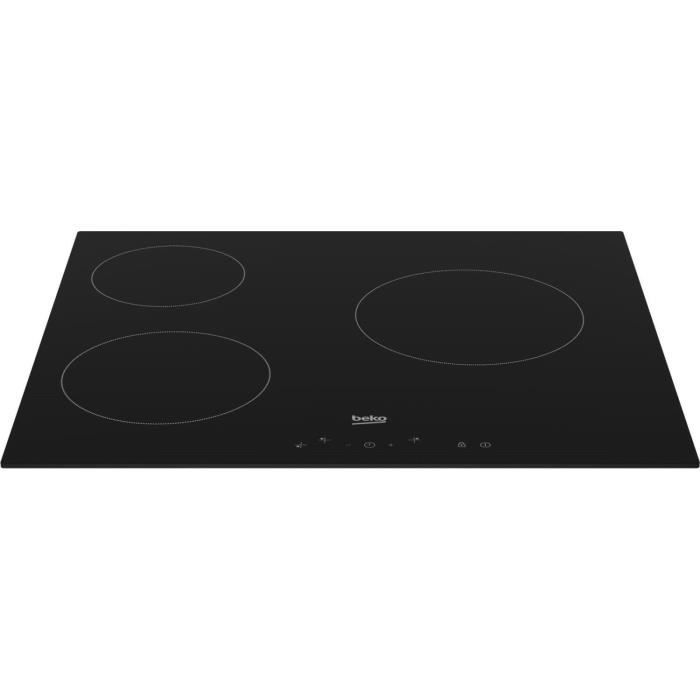 Plaque De Cuisson Vitrocéramique Beko HIC63400 – 3 Foyers 60 cm Commandes Sensitives - vue 6