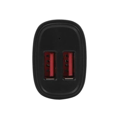 Cargador USB de 2 puertos para coche StarTech.com - Alta potencia (24W/4.8A) - Negro (USB2PCARBKS)