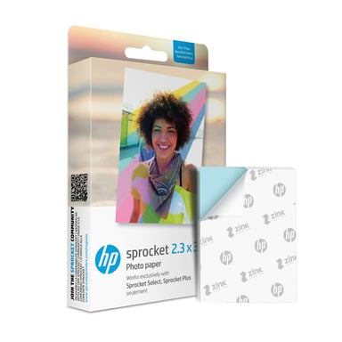 HP Sprocket 2.3'' x 3.4'' Premium Zink Brillant