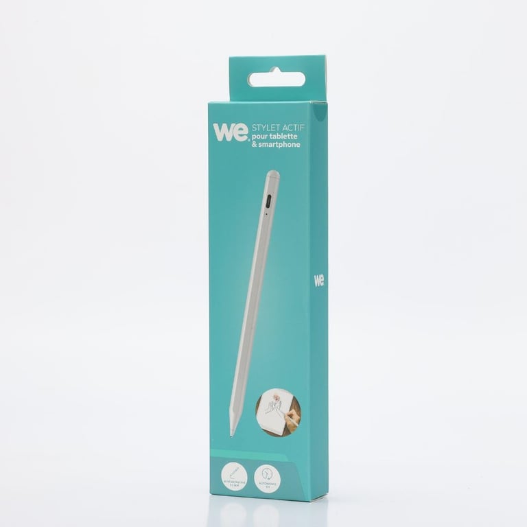 WE Stylet actif universel pour tablettePCsmartphone pointe 1.65mm batterie 130 mAh coloris USB C Coté plat et magnétique Neuf - vue 2