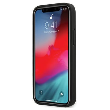 Étui Ferrari pour iPhone 12 mini 5.4'' Noir On Track PU Carbon