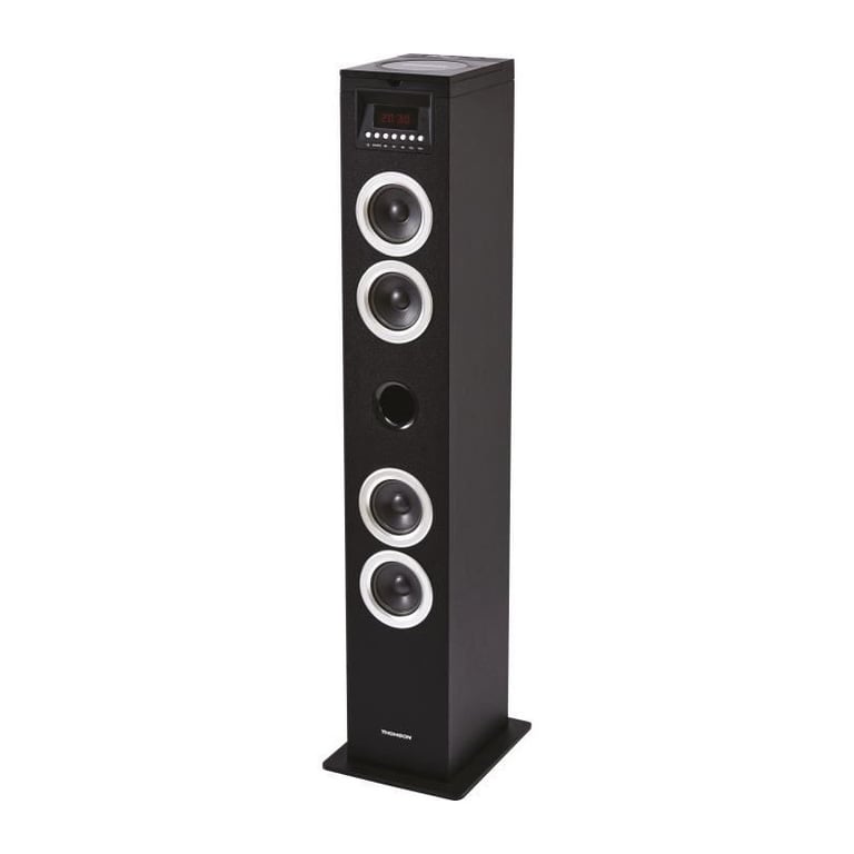 Tour haut-parleurs multimédia DS120CD - Lecteur CD - 60W - Bluetooth, USB, Radio FM - Affichage LED - Noir - Très bon état