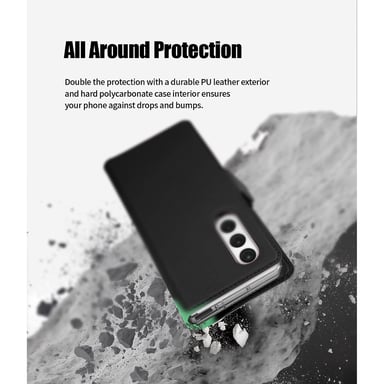 Funda Folio Magnética Negra para Samsung Galaxy Z Fold 7