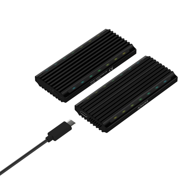 AISENS ASM2 RGB012B Boîtier de disques de stockage Enceinte ssd .2 Neuf - vue 2