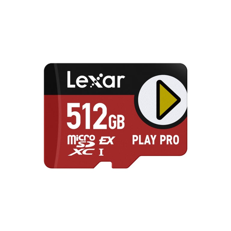 LEXAR Carte microSD Express 7.1 PLAY Pro 512 Go R900/W600 - Neuf