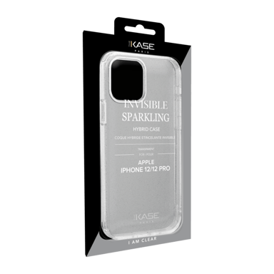 Guscio ibrido scintillante invisibile per Apple iPhone 12/12 Pro, trasparente