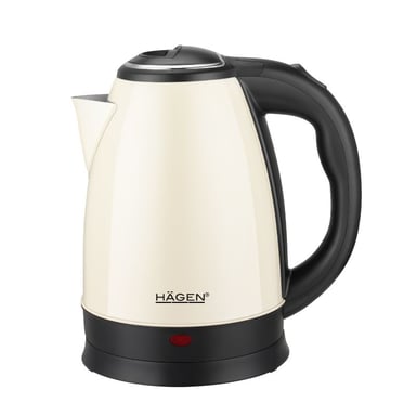 Hervidor eléctrico 1,8L inox inalámbrico Crema Hagen HA5525-CRM