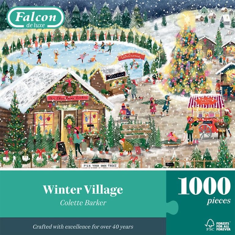 Falcon De Luxe Falcon Winter Village 1000 Pièces - vue 4