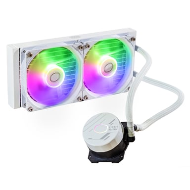 Cooler Master MasterLiquid 240L Core ARGB White Processeur Kit de refroidissement du liquide 12 cm Blanc - Neuf