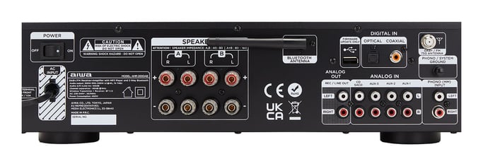 Aiwa AMR-200DAB/BK amplificateur audio 2.0 canaux Maison Noir