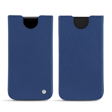 Apple iPhone Xs Max Funda de piel - Funda - Azul - Piel saffiano
