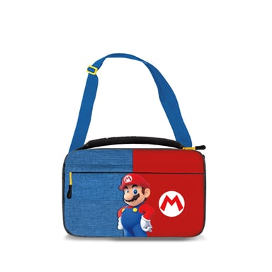 PDP Commuter: Power Pose Mario Funda protectora rígida Nintendo Azul, Rojo