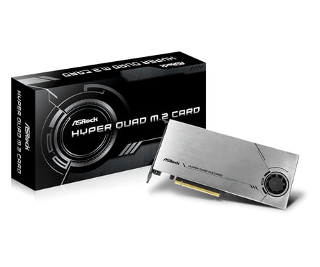 Asrock Hyper Quad M.2 tarjeta y adaptador de interfaz Interno