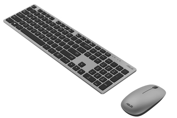 ASUS W5000 clavier Souris incluse Bureau RF sans fil AZERTY Français Noir, Gris