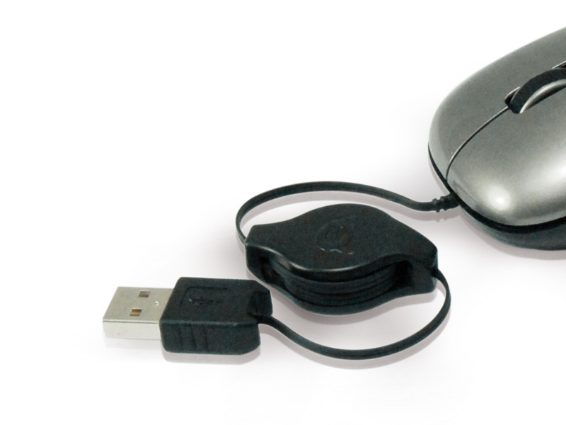 Souris Conceptronic CLLM3BTRV – Ambidextre USB Type-A, 800 DPI, Voyage - vue 3