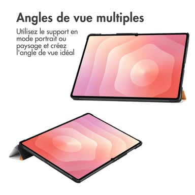imoshion Coque tablette Design Trifold pour Samsung Galaxy Tab S11 Ultra - Flowers Distance