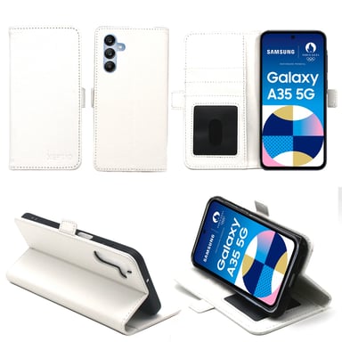 Samsung Galaxy A35 5G Etui / Housse pochette protection blanc