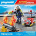 Playmobil PLM POMPIER POMPE RESERVOIR ENFLAMME
