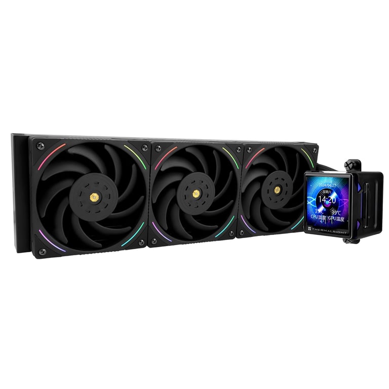 Elite Vision 360 ARGB Noir Processeur AIO 320x320 Résolution IPS LCD pour AM5 et Intel 1700/1851 Processeur haute performance refroidi par eau avec écran LCD - Neuf