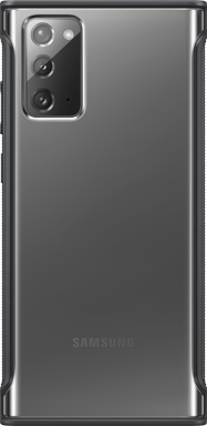 Samsung Funda protectora transparente antideslizante reforzada para Galaxy Note20 Negro transparente