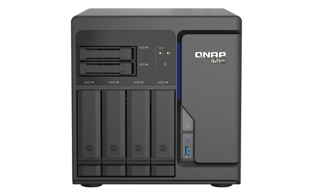 QNAP TS-h686 NAS Tower Intel® Xeon® D D-1602 8 Go DDR4 0 To QuTS hero Noir