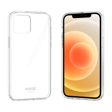 Guscio ibrido antibatterico invisibile per iPhone 12 mini, trasparente
