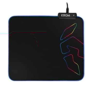 Krom Knout RGB Tapis de souris de jeu Noir