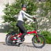 Vélo pliant Hygge Virum 2025 - Vélo électrique léger | Sangria Rouge