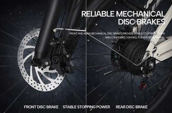 Bicicletta elettrica Velopro C1 con batteria da 36V 13Ah e cambio Shimano a 7 velocità - blu