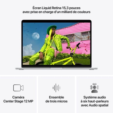 Macbook Air M5 (2026) 13.6'', 1 TB RAM 24 GB Apple GPU 10, Argento - AZERTY