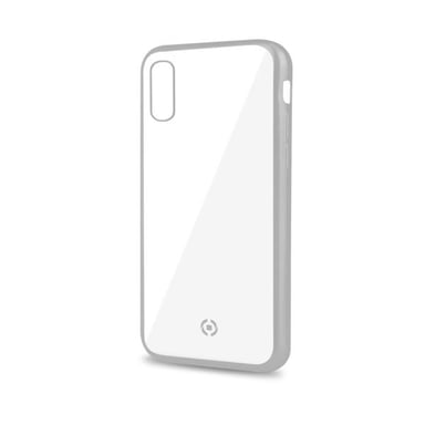 Celly Laser Matt funda para teléfono móvil 16,5 cm (6.5'') Transparente, Plata