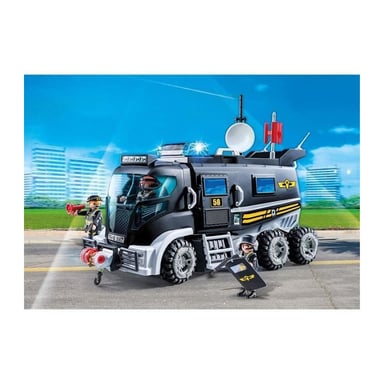 PLAYMOBIL 9360 - City Action - Camión de policía con sirena y faro intermitente - Nuevo para 2019