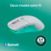 HyperX Pulsefire Haste 2 Core sf - Souris gamer (blanc/vert/violet)