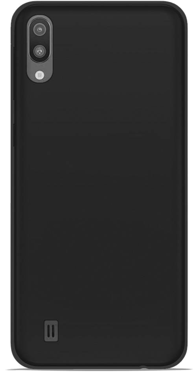 Coque silicone unie compatible Givré Noir Samsung Galaxy M10