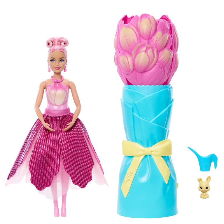 Poupée Barbie Pétals Pop JMF57 – Parfumée avec Bouquet et Accessoires - vue 4