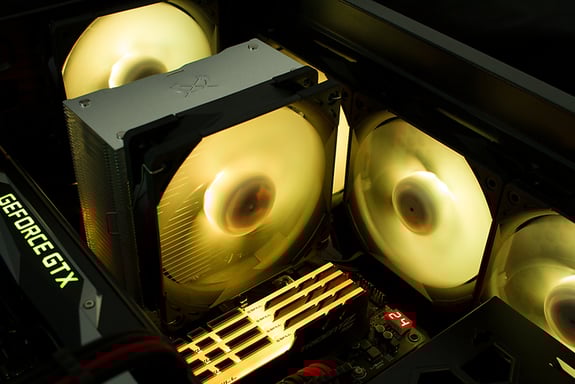 Scythe KF1225FD18AR-P système de refroidissement d'ordinateur Boitier PC Ventilateur 12 cm Noir, Blanc 1 pièce(s)