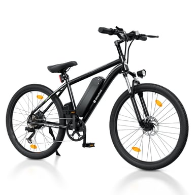 Bicicleta eléctrica isinwheel M10 para adultos, 250 W, batería de 36 V, 10,4 Ah, bicicleta de montaña eléctrica de 26 pulgadas con pantalla LCD-Negro