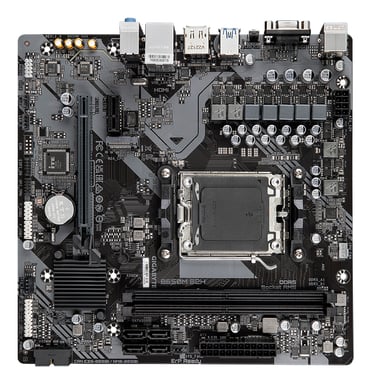 GIGABYTE B650M S2H Carte mère - AMD Ryzen série 9000, VRM 5+2+2 phases, jusqu'à 6400 MHz DDR5 (OC), 1xPCIe 4.0 M.2, LAN GbE, USB 3.2 Gen 1