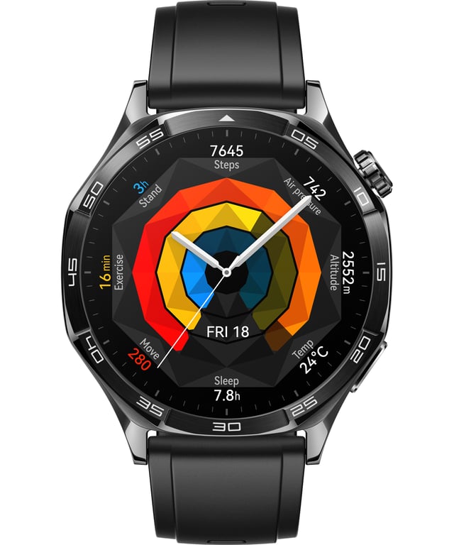 WATCH GT 5, Boitier de 46mm Noir avec Bracelet Noir - Neuf