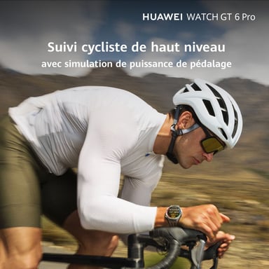 Watch GT6 Pro GPS - Boitier en Titane Noir de 46 mm avec bracelet en Fluoroélastomère, Noir