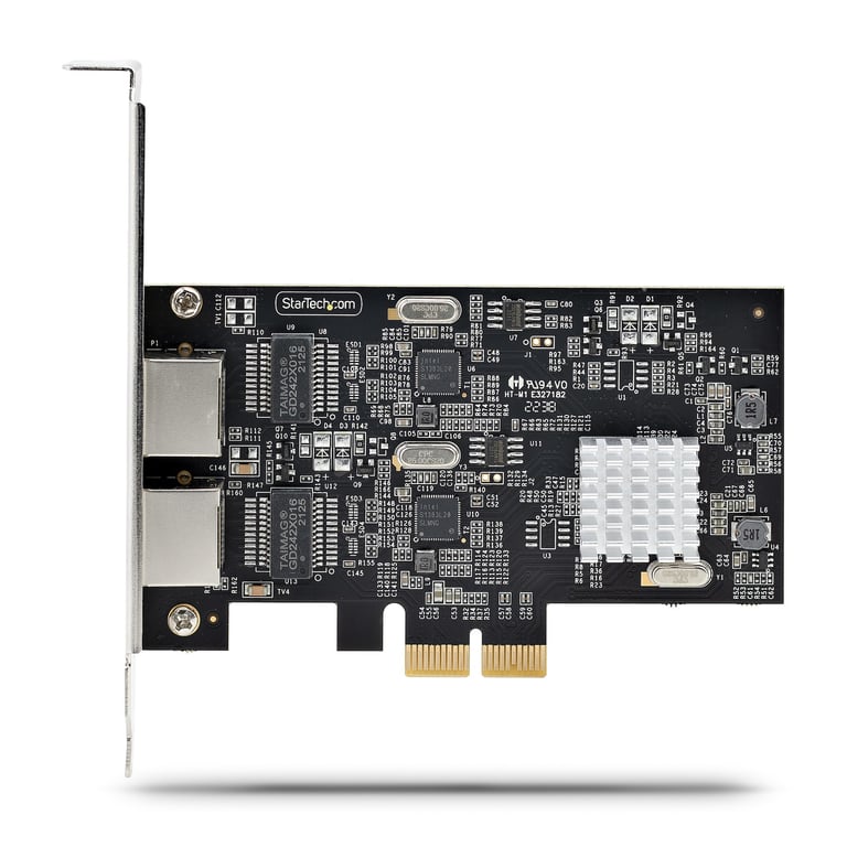 StarTech.com Carte Réseau PCIe à 2 Ports 2 5 Gbps NBASE T Intel I225 V Carte Réseau pour PC Carte Réseau Ethernet Gigabit Carte LAN Serveur PCI Express 2.1 Interface Ethernet de Bureau Neuf - vue 3