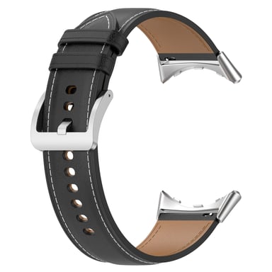 Bracelet de montre en cuir véritable 20 mm pour Google Pixel Watch 1/2 Black