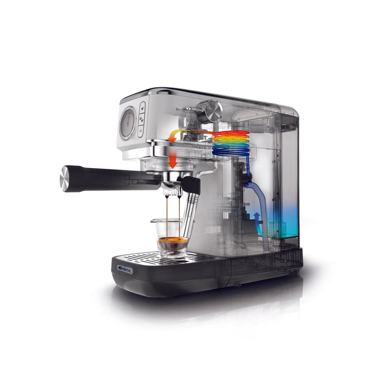 Machine À Café Ariete 1381 – 1300W, 15 Bars, Compatible Dosettes ESE - vue 9