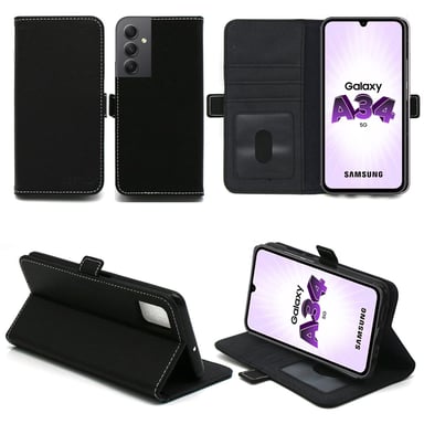 Samsung Galaxy A34 5G Etui / Housse pochette protection noir