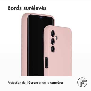 Accezz Coque Liquid Silicone pour Samsung Galaxy A14 (5G) - Rose