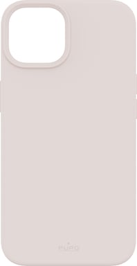Coque iPhone 14 Silicone Icon Compatible MagSafe Rose Puro