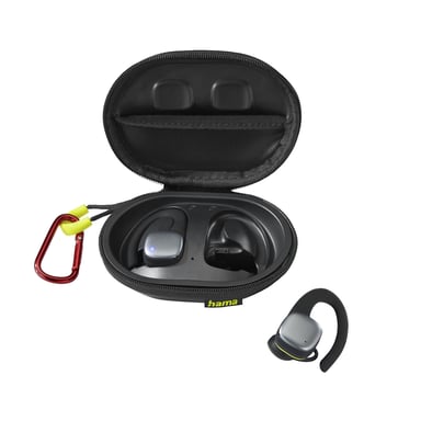 Hama Spirit Athletics Casque True Wireless Stereo (TWS) Crochets auriculaires Sports Bluetooth Noir